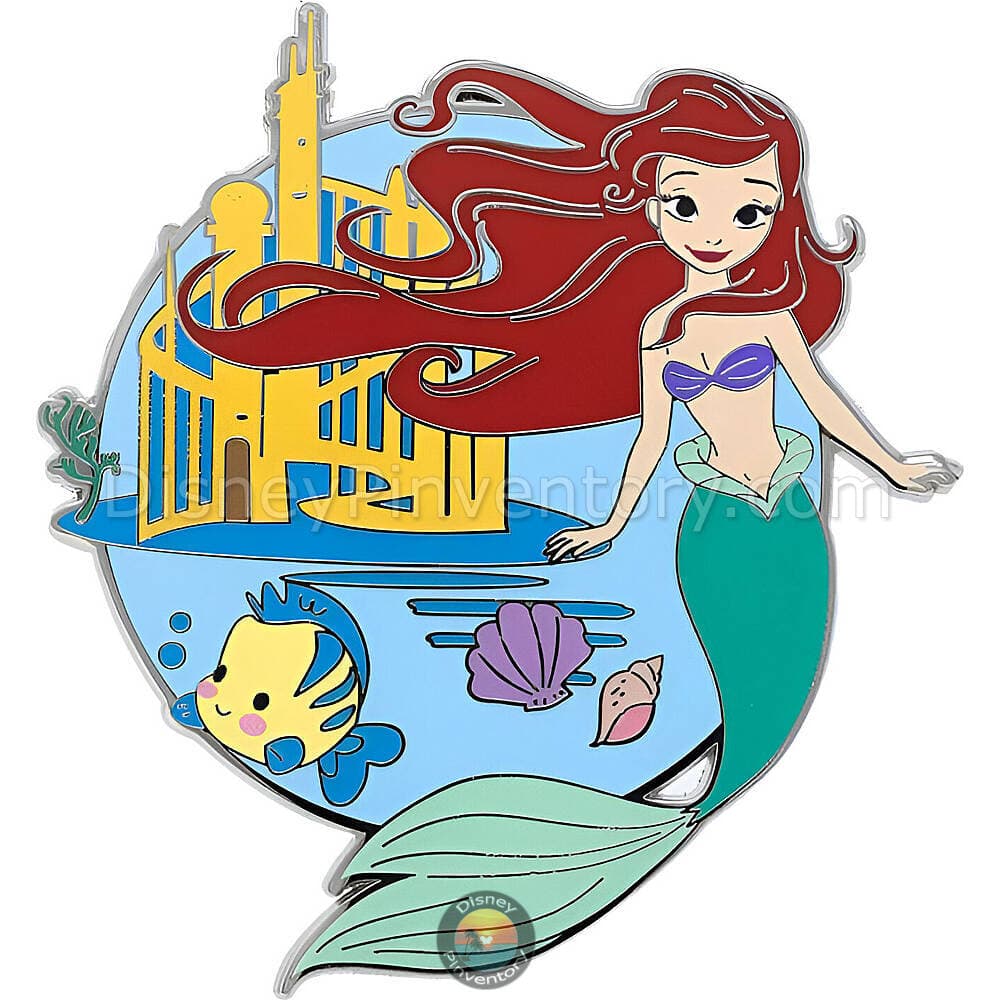 Disney Princess Enchanted Kingdoms Mystery Pin Set - Ariel - Pinktacular Pin Party - Pin 47874
