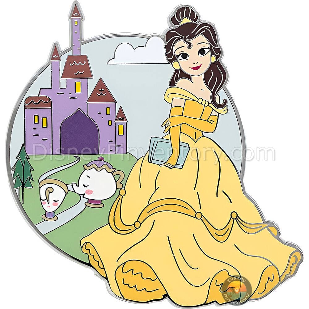 Disney Princess Enchanted Kingdoms Mystery Pin Set - Belle - Pinktacular Pin Party - Pin 47875
