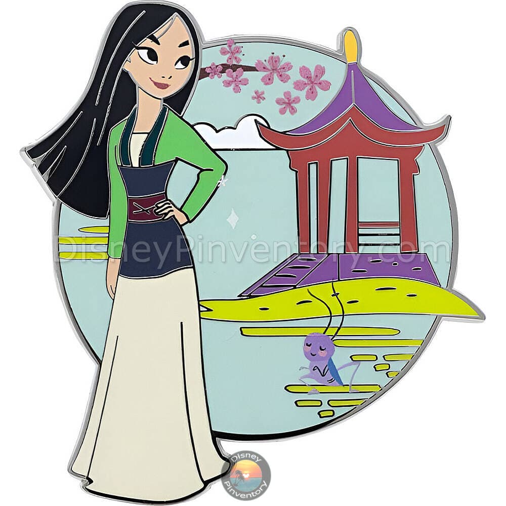 Disney Princess Enchanted Kingdoms Mystery Pin Set - Mulan - Pinktacular Pin Party - Pin 47877