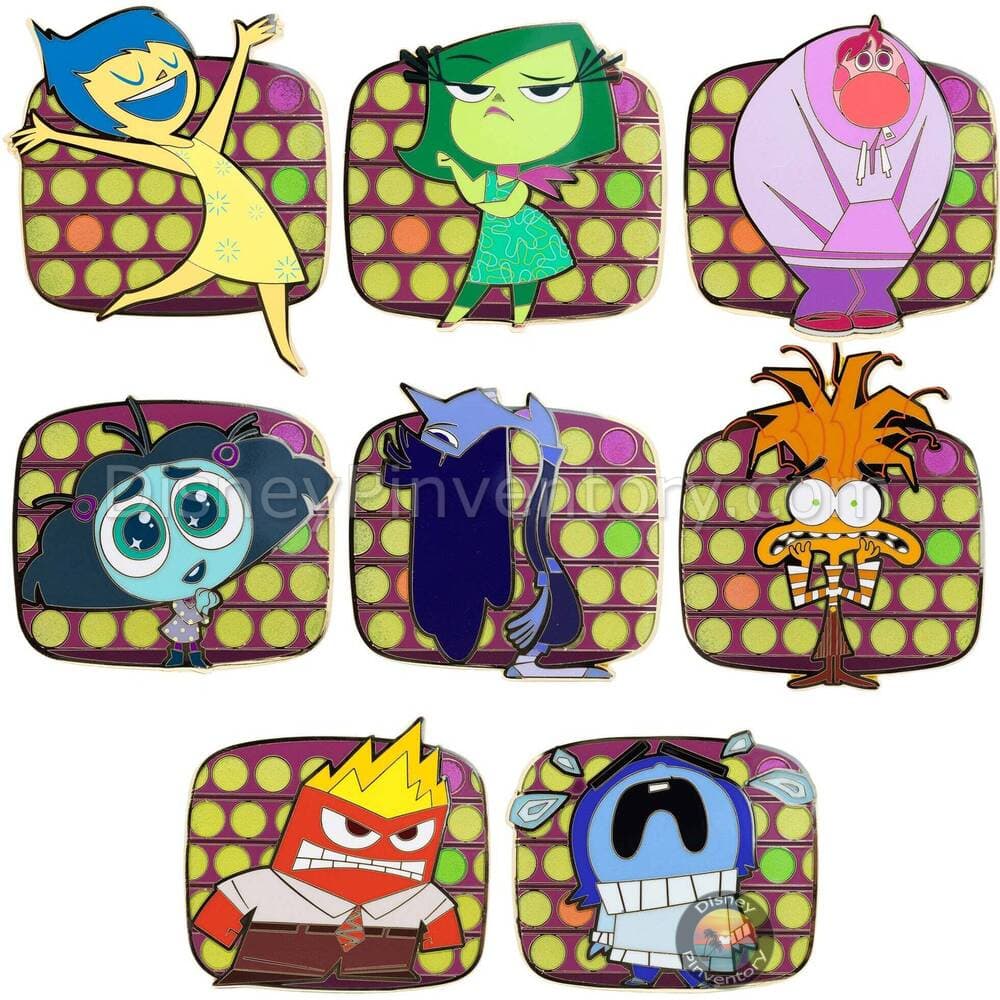 Disney Pixar Inside Out 2 Wall of Emotions Mystery Pin Set - Pinktacular Pin Party - Pin 47886
