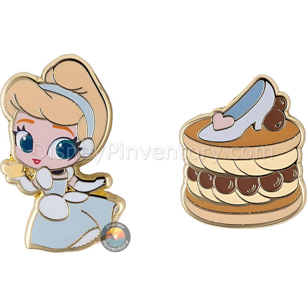 Disney Mini Micro Princess Royal Treats Mystery Pin Set - Cinderella & Cake Treat Set - Pinktacular Pin Party - Pin 47925