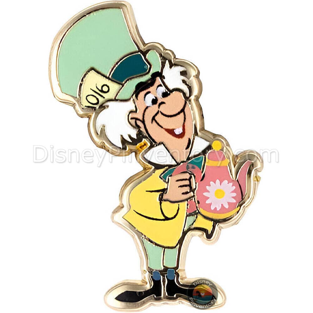 Disney Mini Micro Alice in Wonderland Mystery Pin Set - Mad Hatter Chaser - Pinktacular Pin Party - Pin 47955