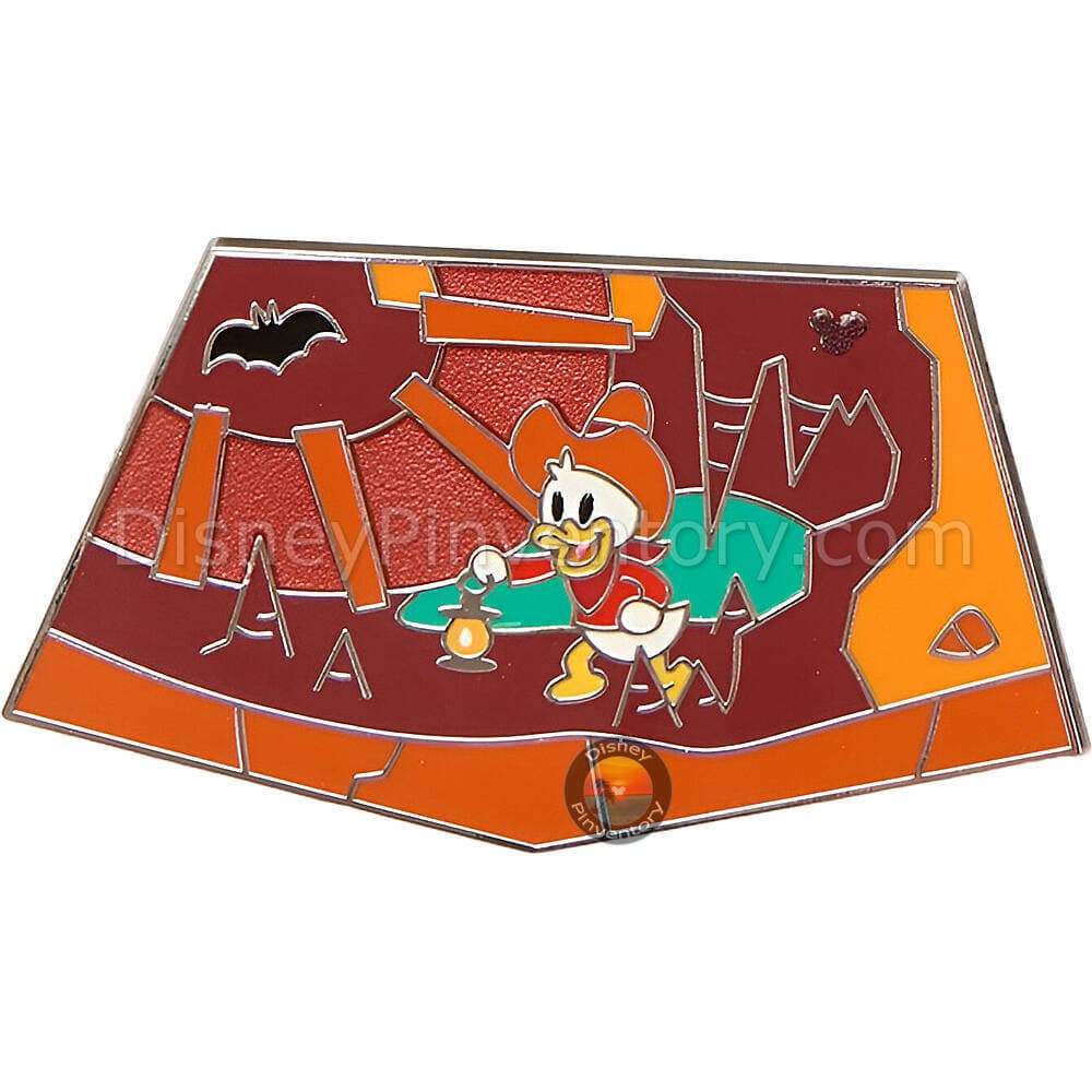 Walt Disney World Big Thunder Mountain Attraction Map Puzzle Mystery Pin Set - Huey Duck - Pin 48098