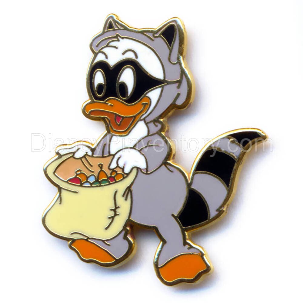 Little Monsters on Main Street 1995 Pocahontas Pin Set - Dewey as Meeko - Pin 481