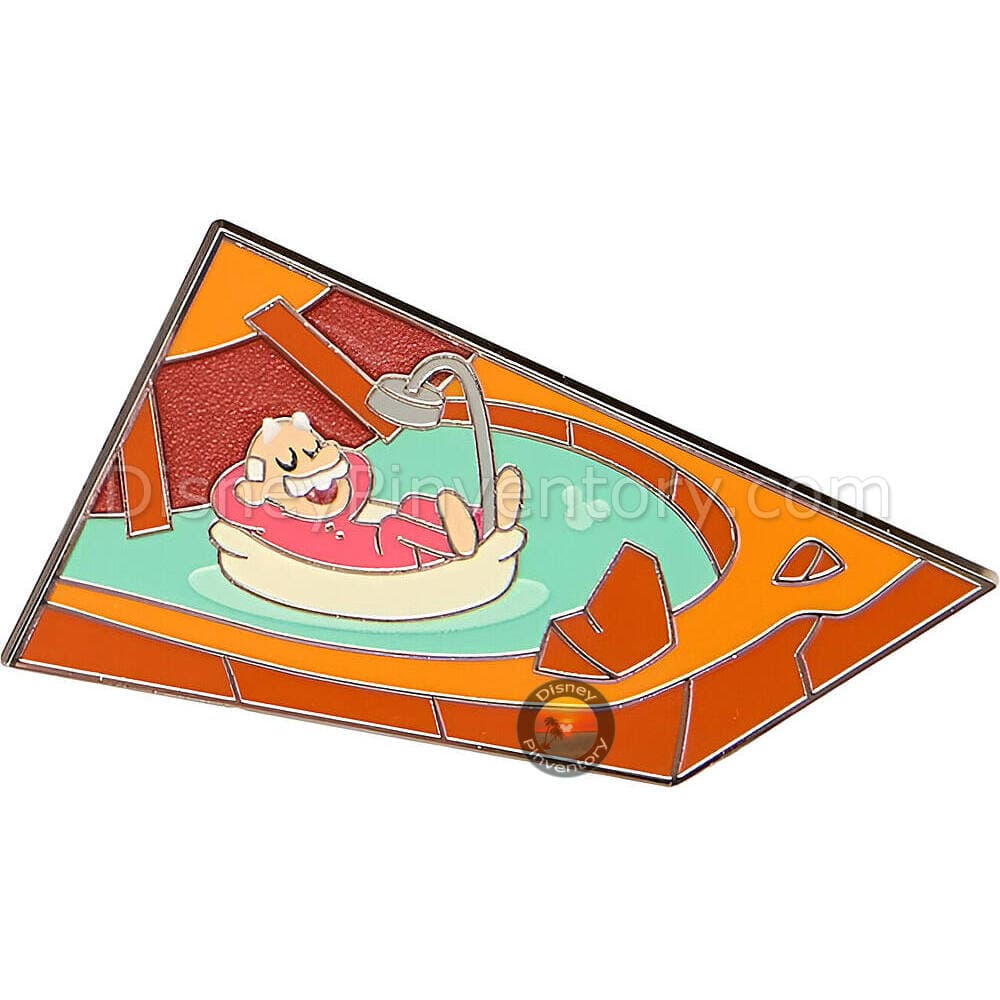 Walt Disney World Big Thunder Mountain Attraction Map Puzzle Mystery Pin Set - Miner Bathing - Pin 48103