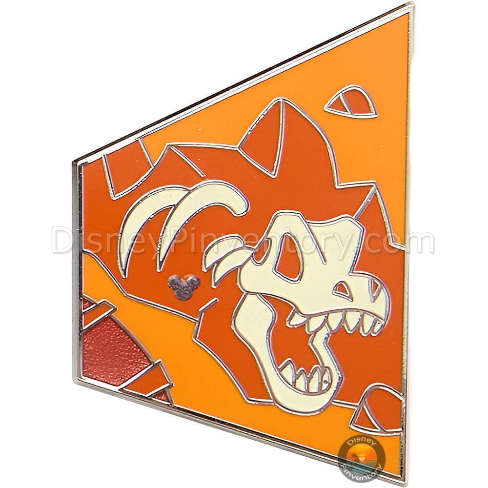 Walt Disney World Big Thunder Mountain Attraction Map Puzzle Mystery Pin Set - Dinosaur Fossil Bones - Pin 48105