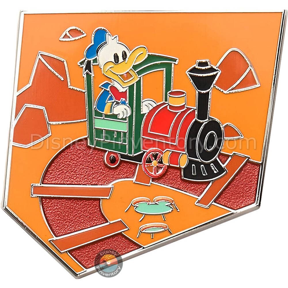 Walt Disney World Big Thunder Mountain Attraction Map Puzzle Mystery Pin Set - Donald Duck - Pin 48107