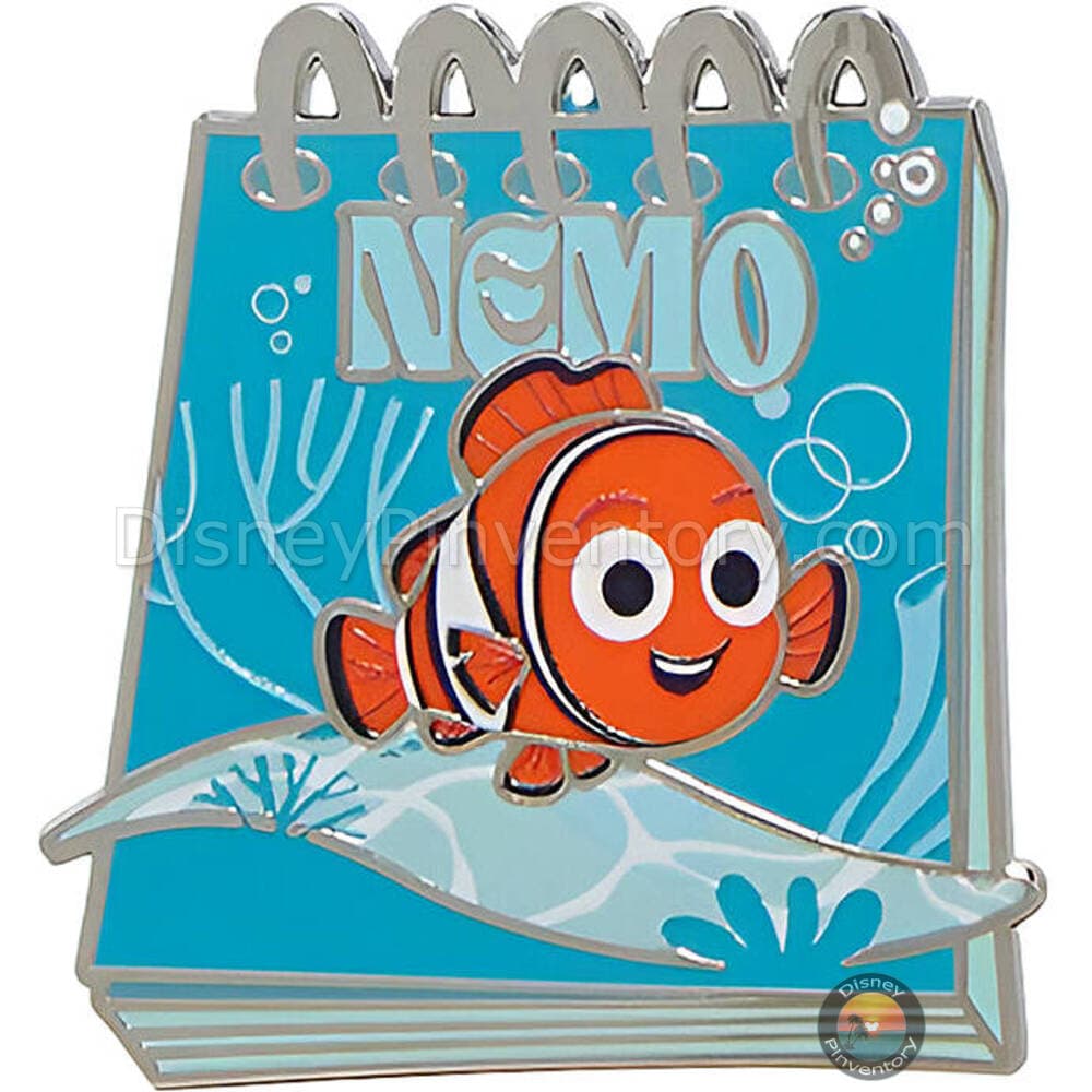 Disney Pixar Pencil & Notepad Blind Box Pin Set - Finding Nemo Notepad  - BoxLunch Exclusive - Pin 48252