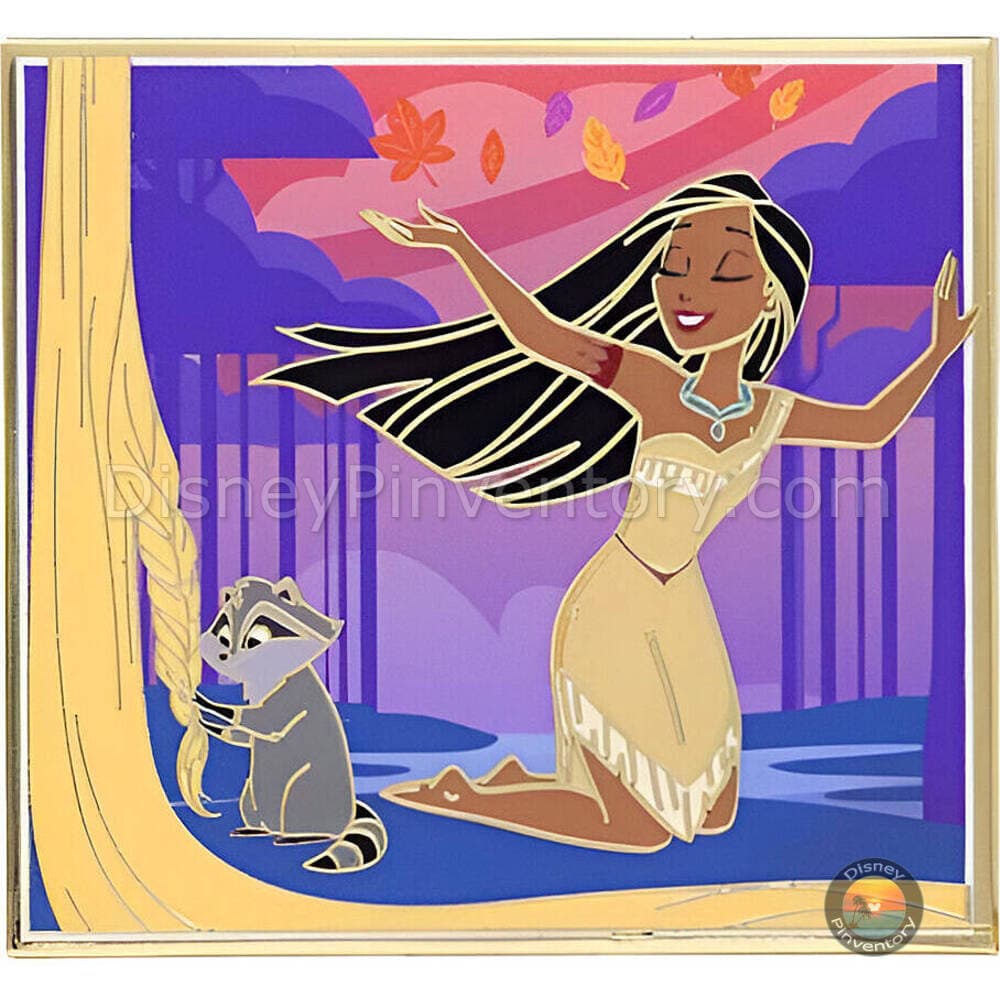 Disney Princess Care for your World Series Mystery Pin Set - Pocahontas & Meeko - PALM Exclusive - Pin 48274