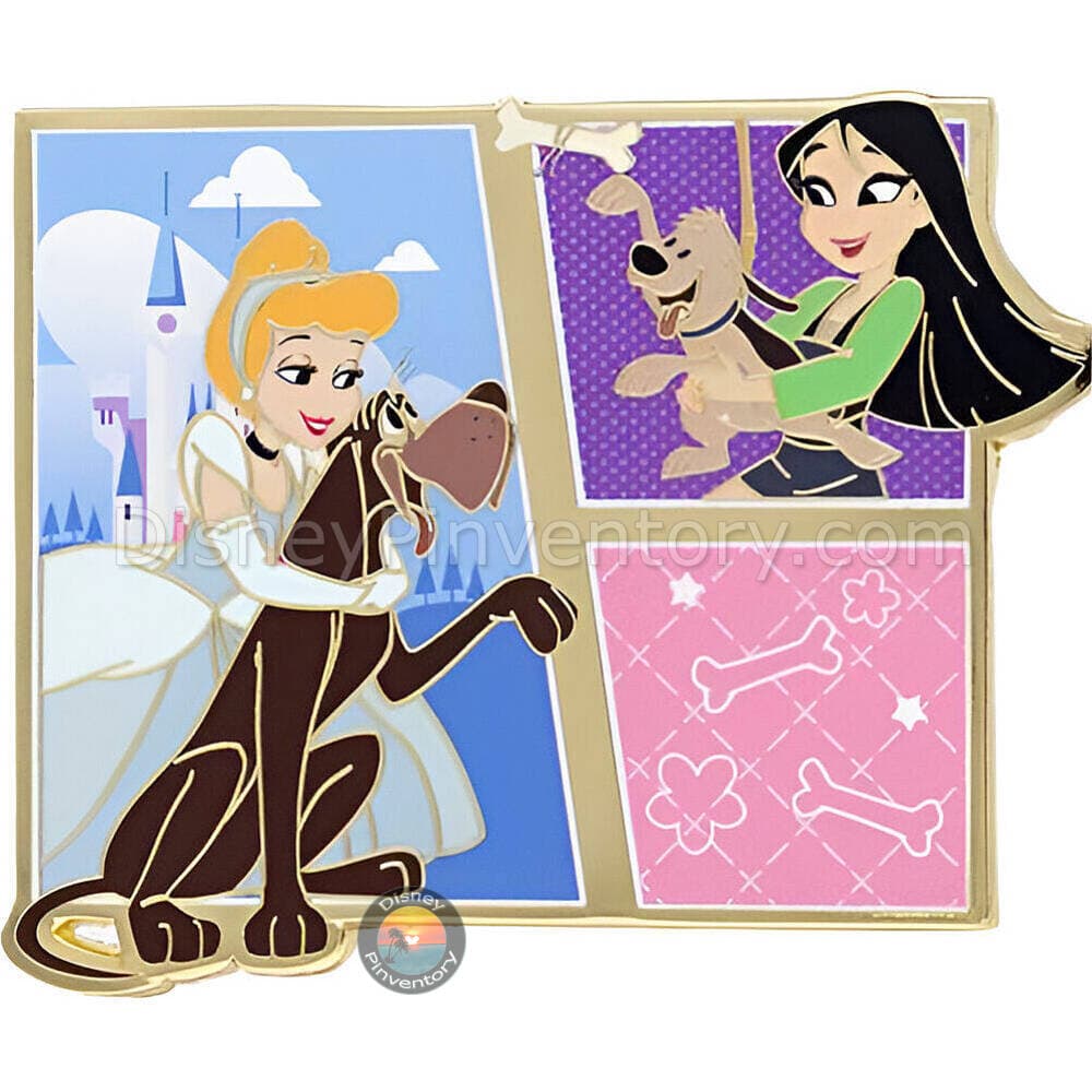 Disney Princess Care for your World Series Mystery Pin Set - Cinderella & Mulan - PALM Exclusive - Pin 48276