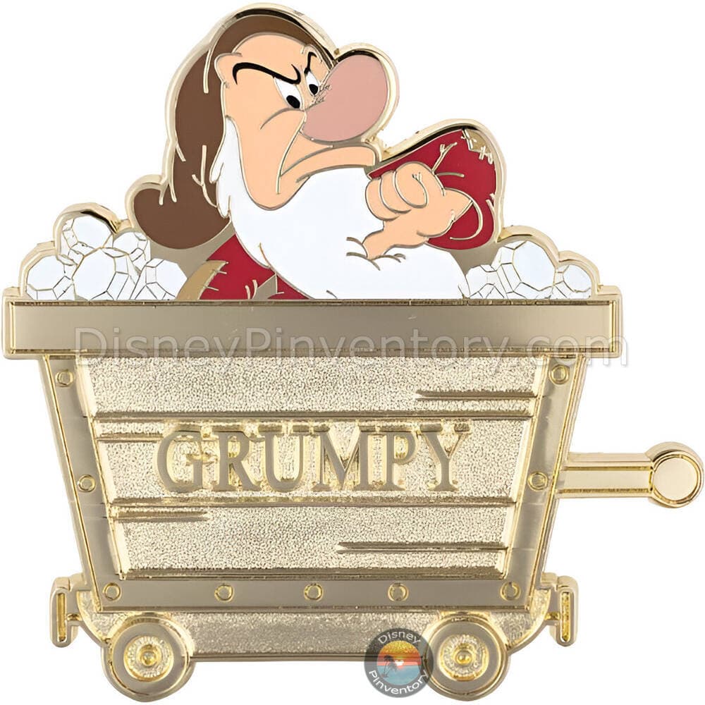 Disney Snow White and the Seven Dwarfs Mine Cart Mystery Pin Set - Grumpy Chaser - PALM Exclusive - Pin 48307