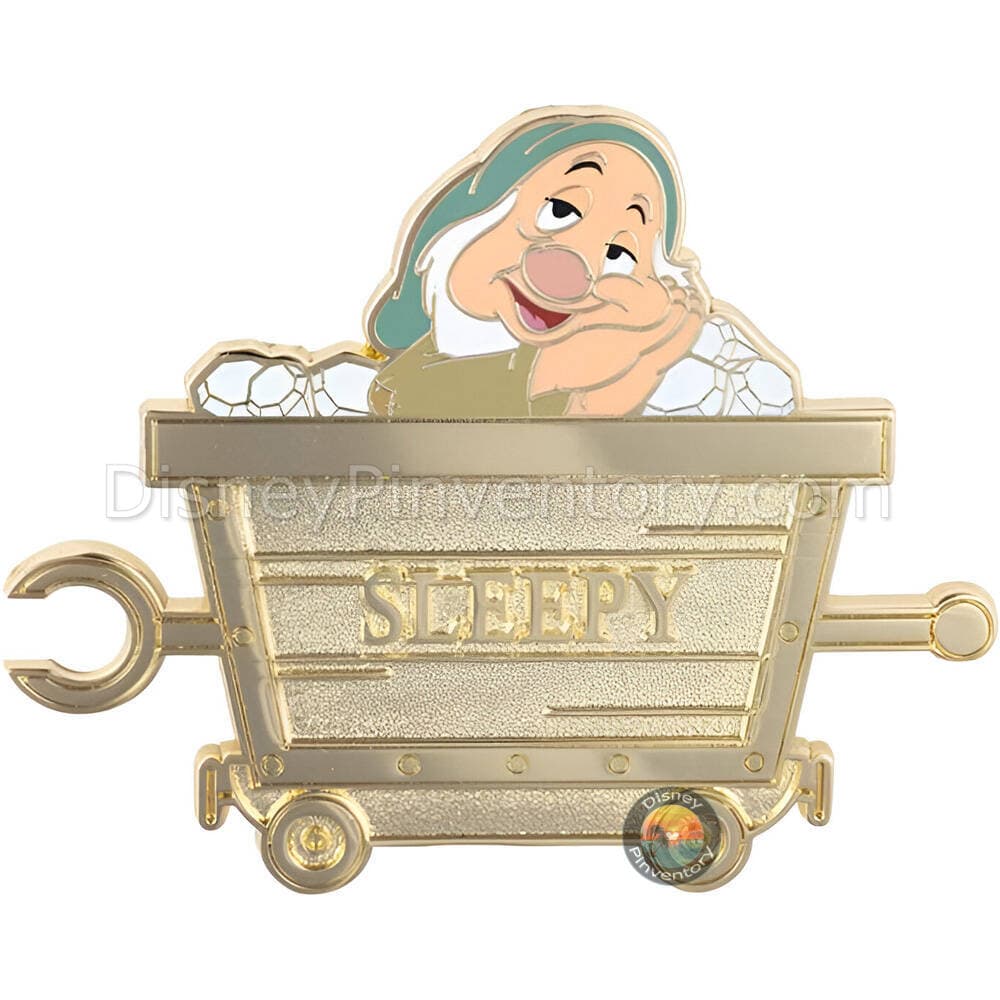 Disney Snow White and the Seven Dwarfs Mine Cart Mystery Pin Set - Sleepy Chaser - PALM Exclusive - Pin 48308