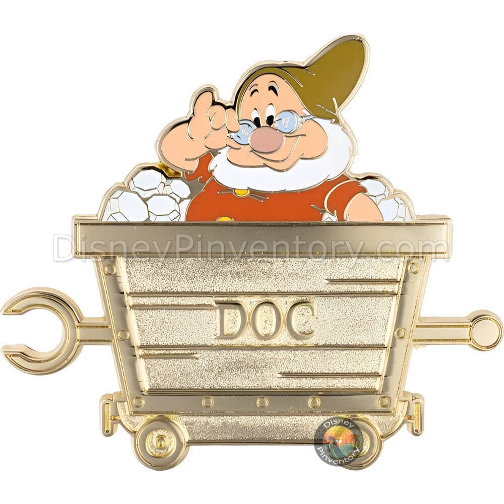 Disney Snow White and the Seven Dwarfs Mine Cart Mystery Pin Set - Doc Chaser - PALM Exclusive - Pin 48311