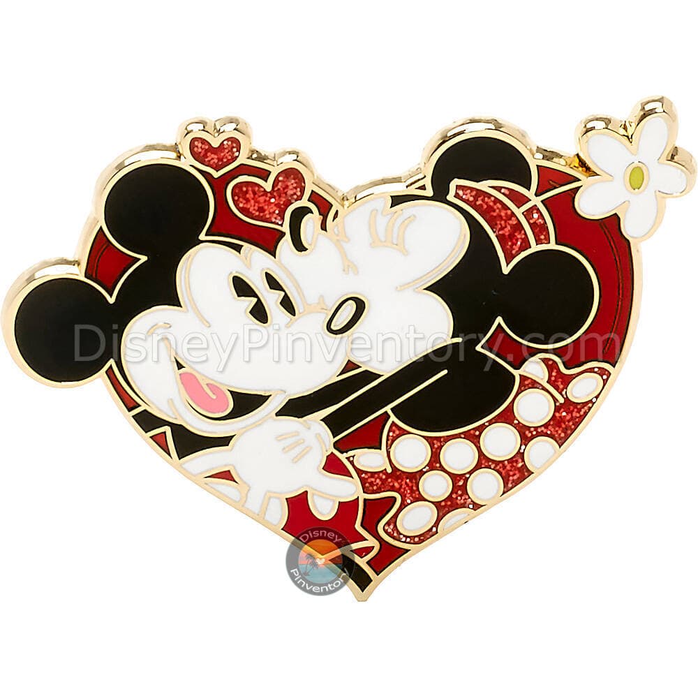 Mickey And Minnie Mouse Valentine's Day Pin - Pin 48324