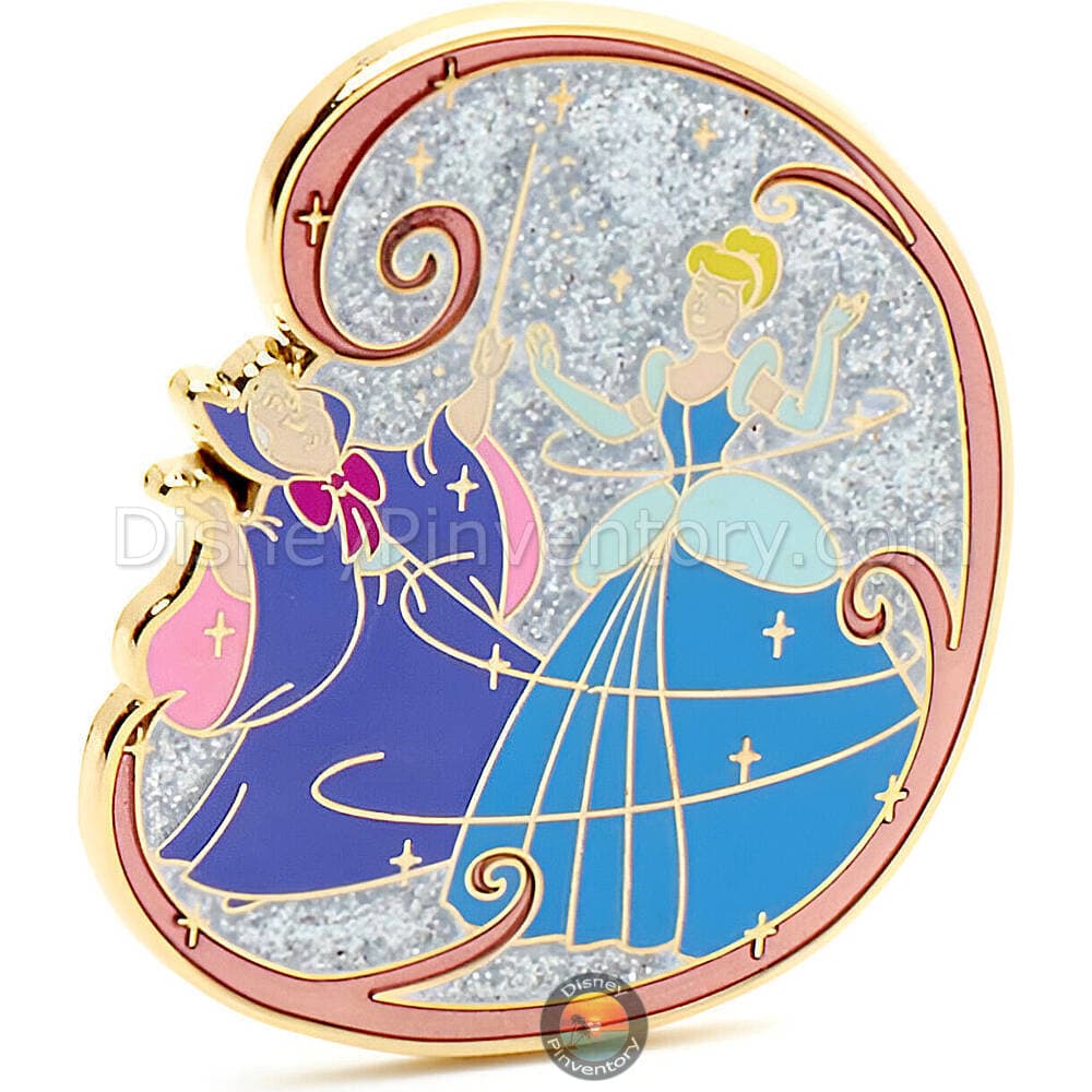 Cinderella Box Pin Set - Fairy Godmother & Cinderella - Pin 48329