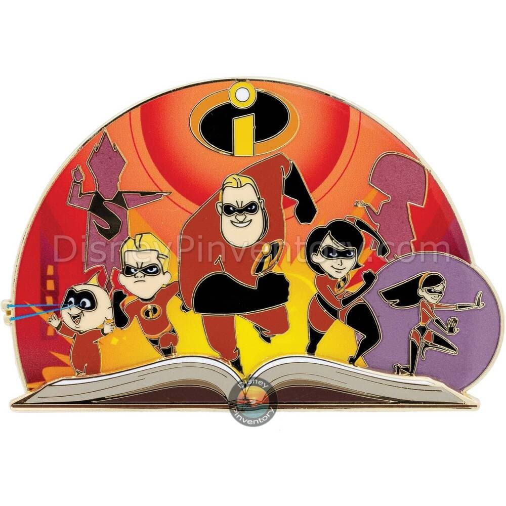 Disney Pixar Up Once Upon a Time Storybook The Incredibles Pin - PALM Exclusive - Pin 48349