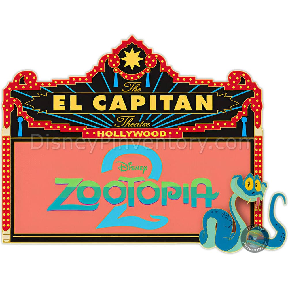 Zootopia 2  - El Capitan Theatre Marquee Pin - Pin 48372
