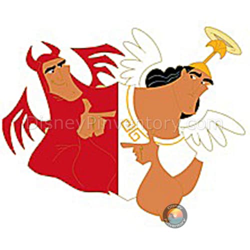The Emperor's New Groove 25th Anniversary Kronk Devil & Angel  Pin - DSSH - Pin 48376