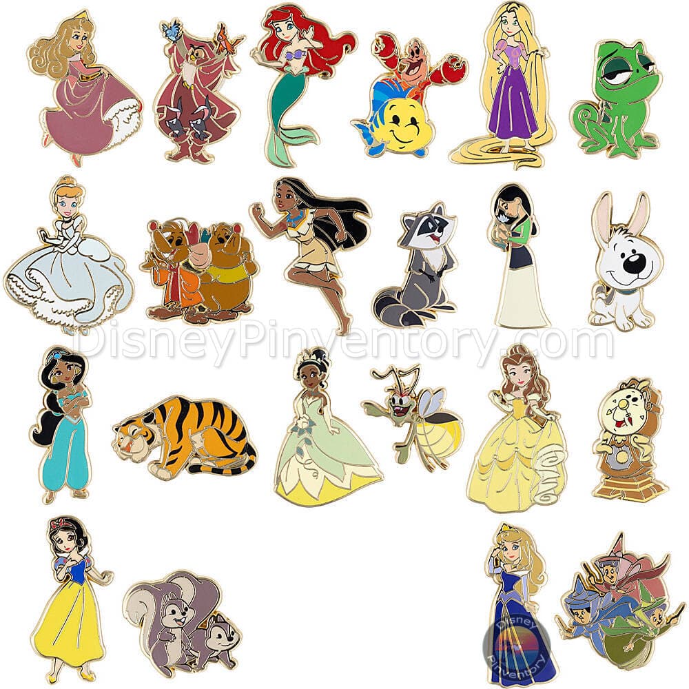 Disney Princess and Sidekicks Mystery Micro Trading Pin Set - Pin 48532