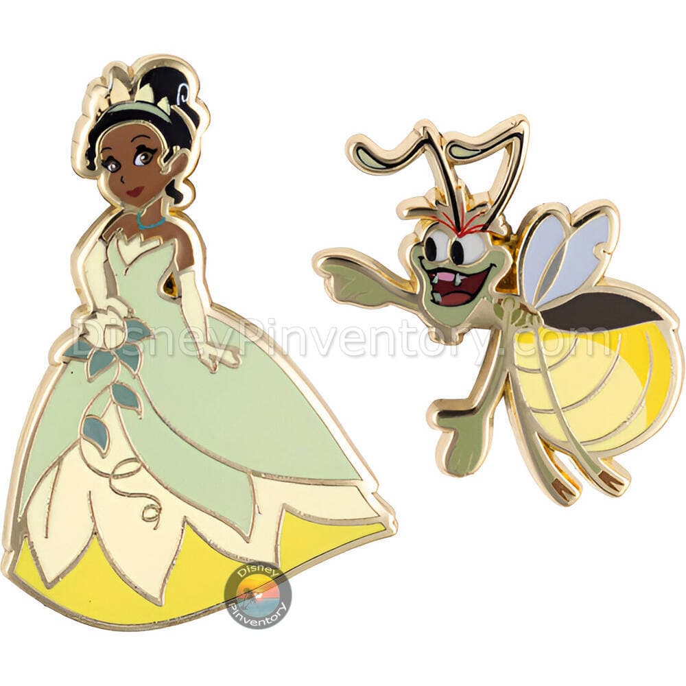Disney Princess and Sidekicks Mystery Micro Trading Pin Set - Tiana & Ray Set - Pin 48540