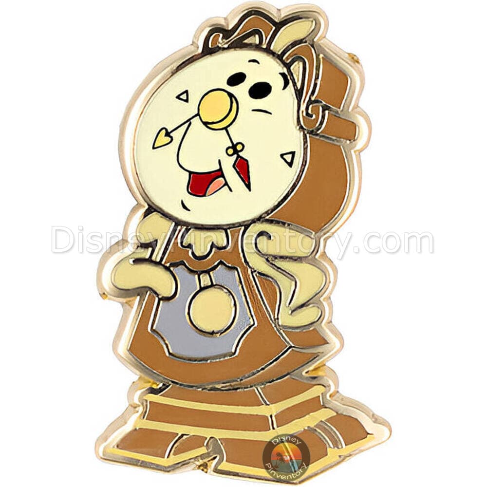 Disney Princess and Sidekicks Mystery Micro Trading Pin Set - Cogsworth - Pin 48561