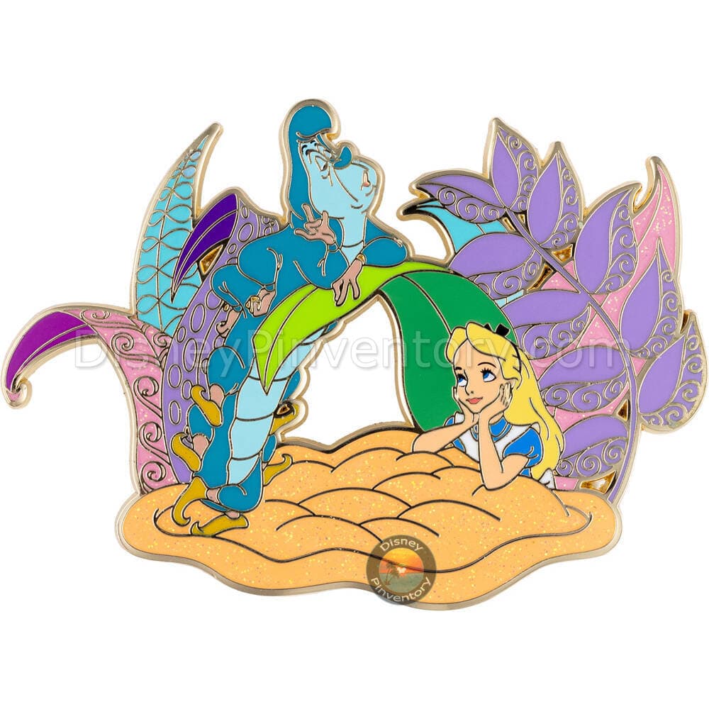 Disney Alice in Wonderland Alice with Absalom Jumbo Pin - Pin 48625