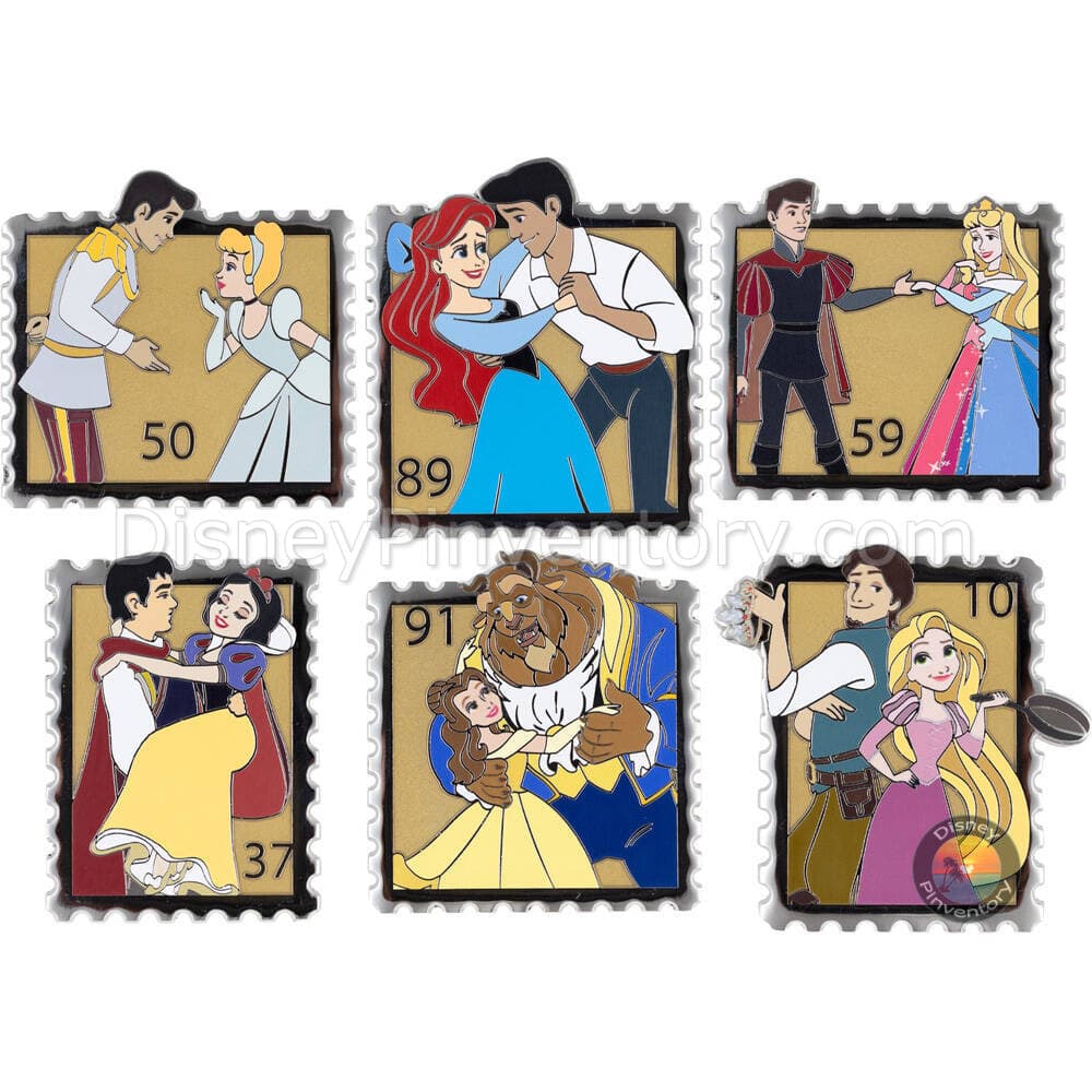 Disney Princess Royal Stamps Mystery Jumbo Pin Set - PALM Exclusive - Pin 48681