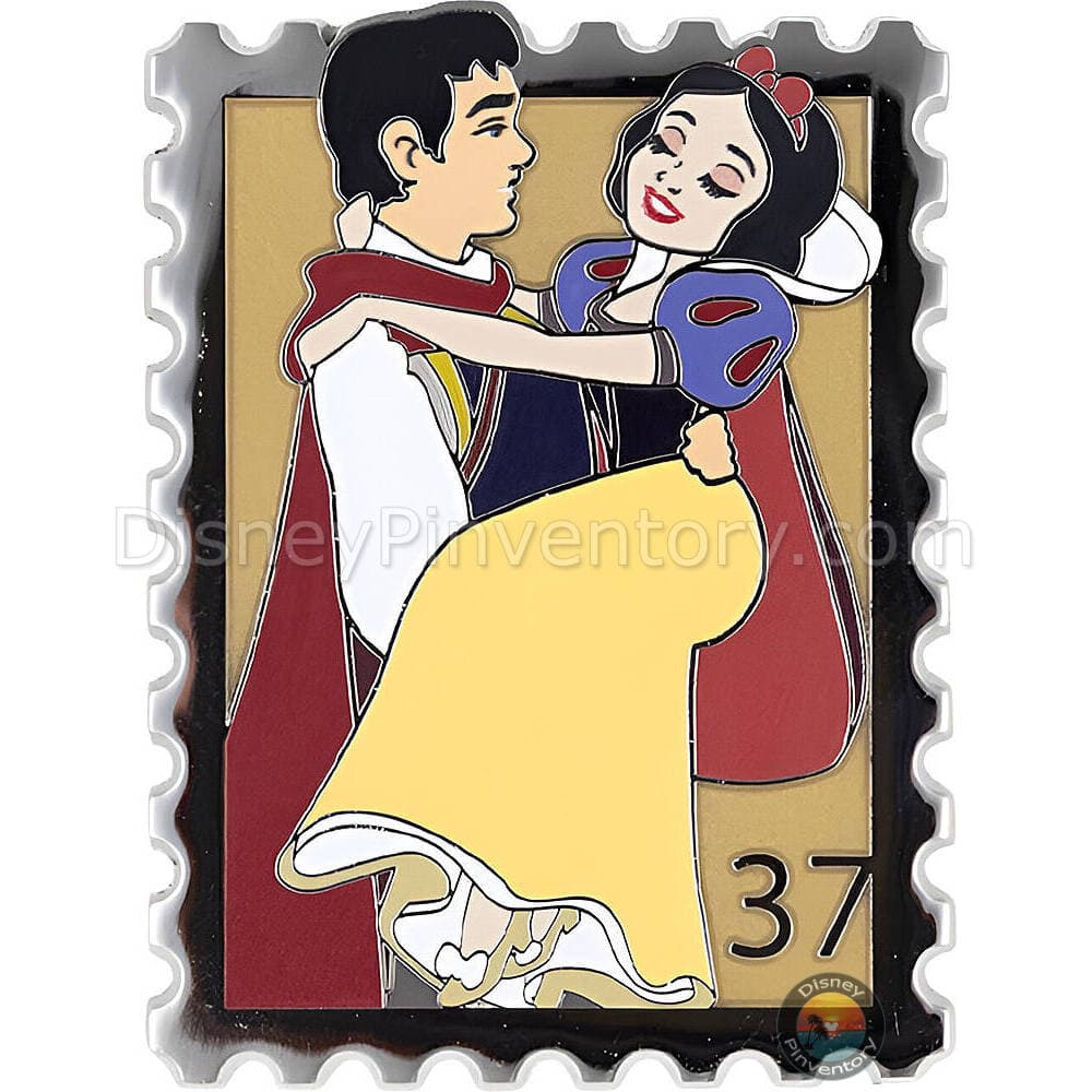 Disney Princess Royal Stamps Mystery Jumbo Pin Set - Snow White & Prince - PALM Exclusive - Pin 48682