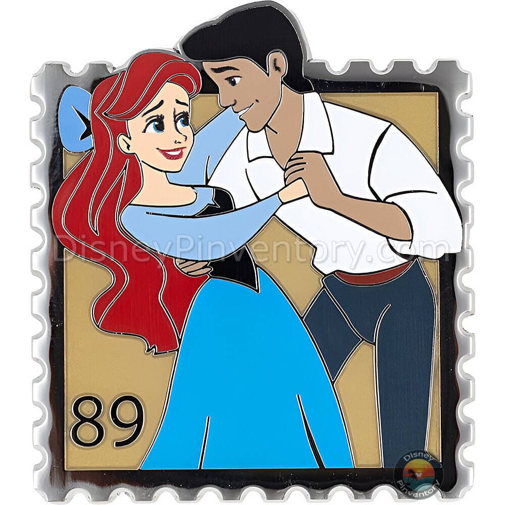 Disney Princess Royal Stamps Mystery Jumbo Pin Set - Ariel & Prince Eric - PALM Exclusive - Pin 48684