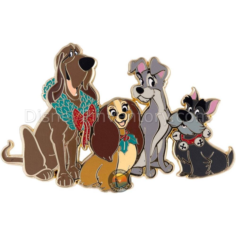 Disney Holidays Lady and the Tramp Disney Dogs Jumbo Pin - PALM Exclusive - Pin 48700