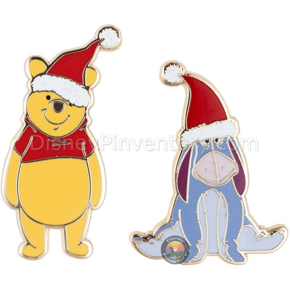 Disney Holiday Winnie the Pooh and Eeyore Micro Pin Set - PALM Exclusive - Pin 48701