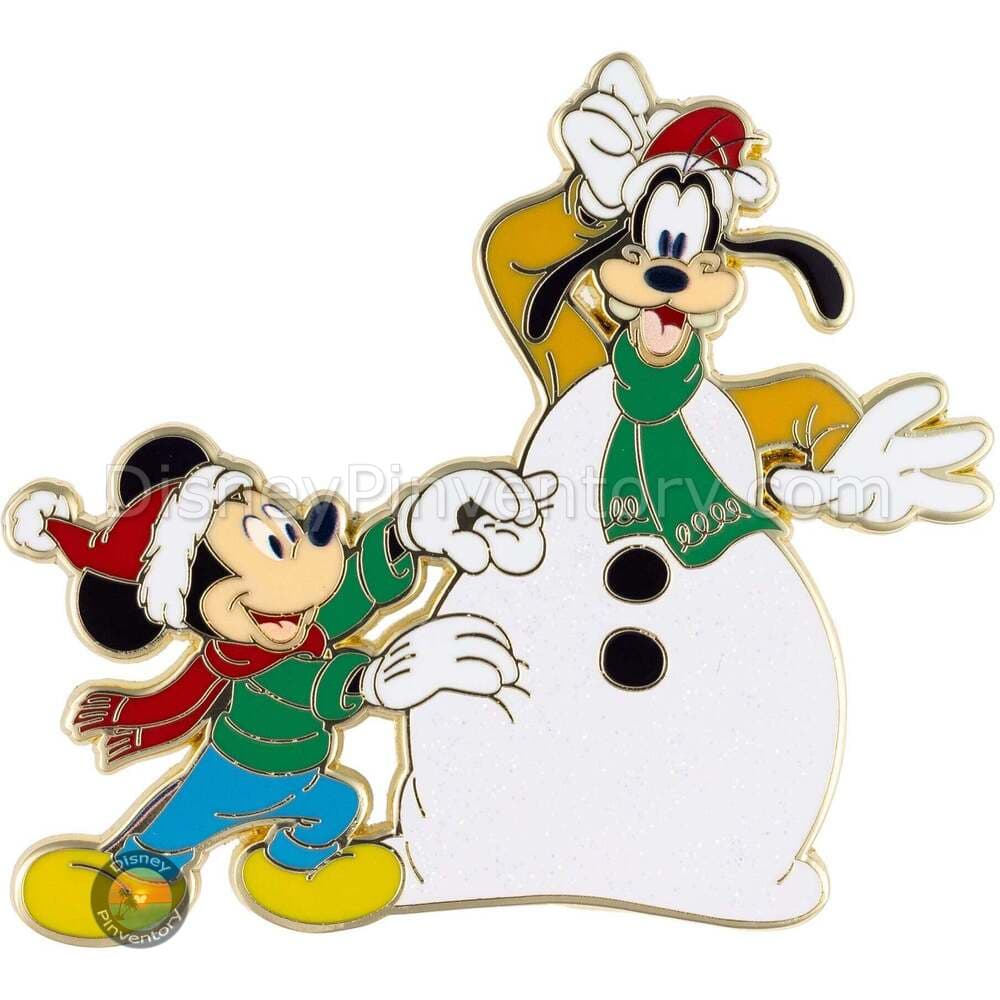 Disney Holidays Mickey and Goofy Snow Man Jumbo Pin - PALM Exclusive - Pin 48706