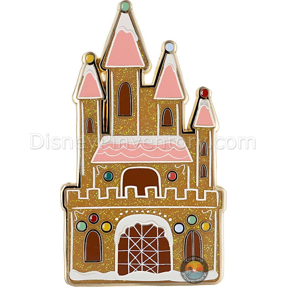 Disney Holidays Princess Gingerbread Mystery Pin Set - Castle Glitter Chaser - PALM Exclusive - Pin 48723