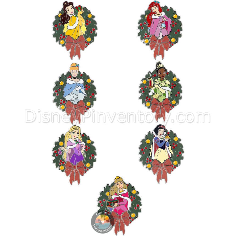 Disney Holidays Princess Wreaths Mystery Pin Set - PALM Exclusive - Pin 48724