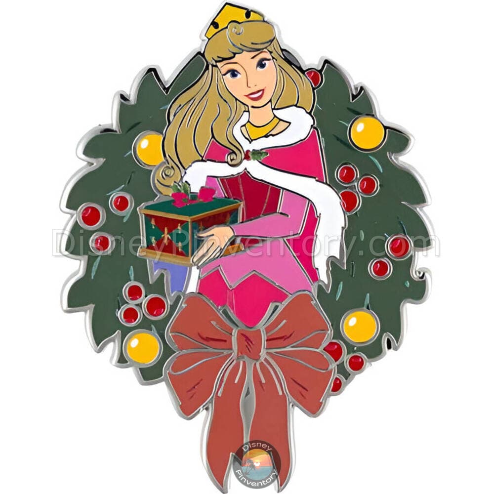 Disney Holidays Princess Wreaths Mystery Pin Set - Aurora Wreath - PALM Exclusive - Pin 48726