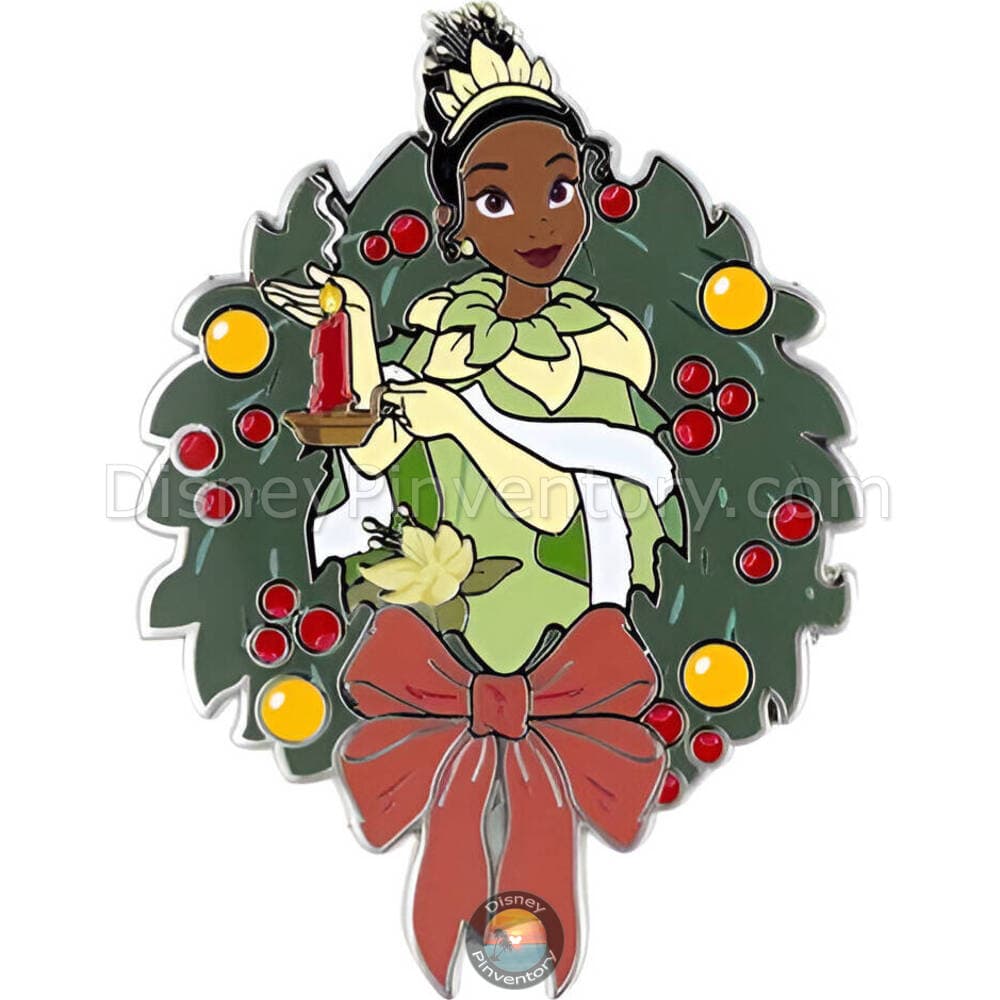 Disney Holidays Princess Wreaths Mystery Pin Set - Tiana Wreath - PALM Exclusive - Pin 48731