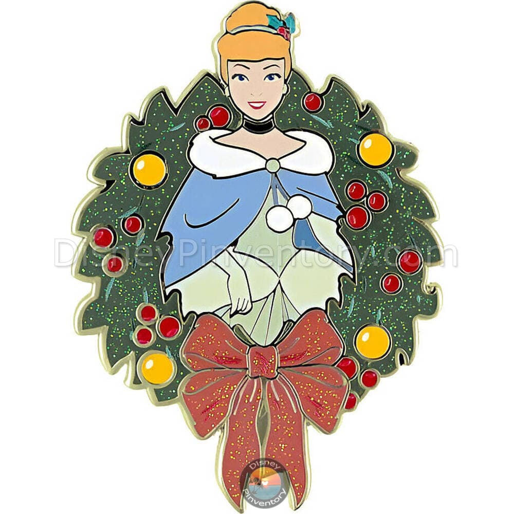 Disney Holidays Princess Wreaths Mystery Pin Set - Cinderella Wreath Chaser - PALM Exclusive - Pin 48735