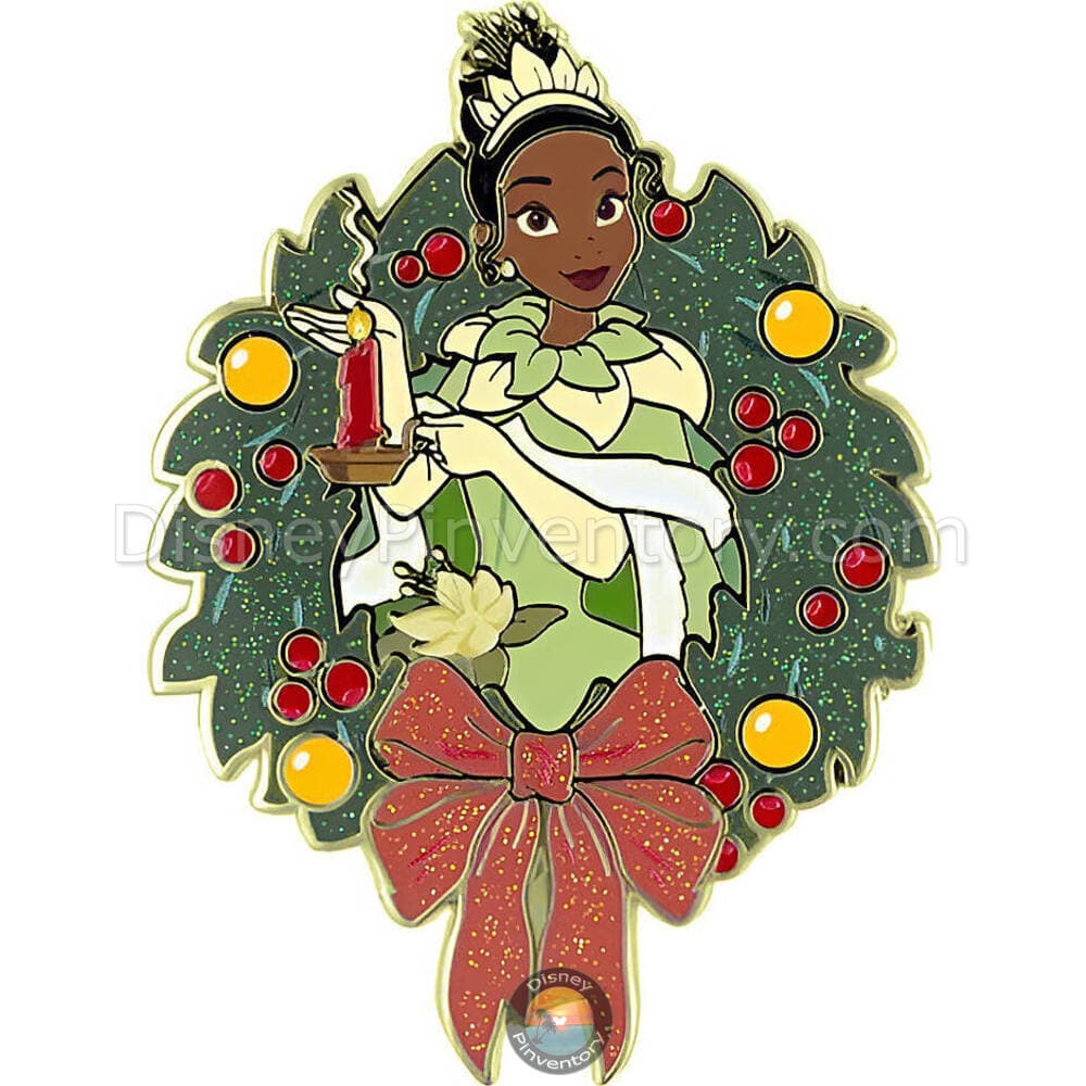 Disney Holidays Princess Wreaths Mystery Pin Set - Tiana Wreath Chaser - PALM Exclusive - Pin 48738