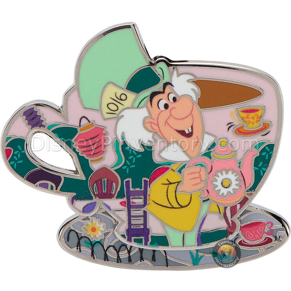 Mad Hatter Teacup Pin - Alice in Wonderland - Pin 48779