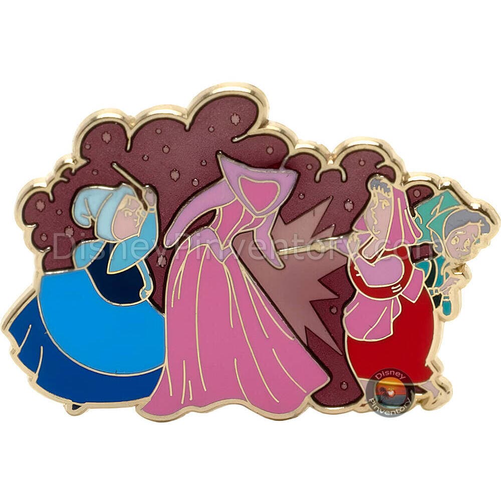 Sleeping Beauty Fairies Pin - Pin 48810