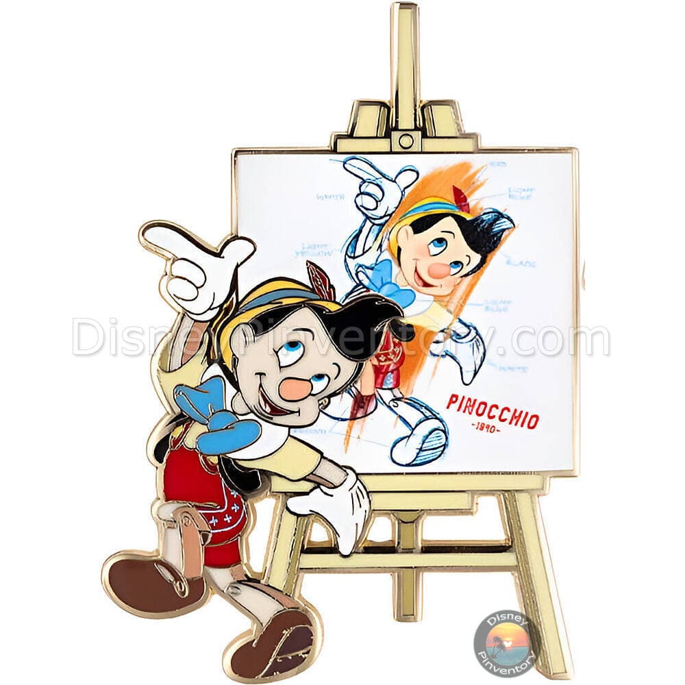 Disney Ink and Paint Off the Canvas Mystery Pin Set - Pinocchio - PALM Exclusive - Pin 48844
