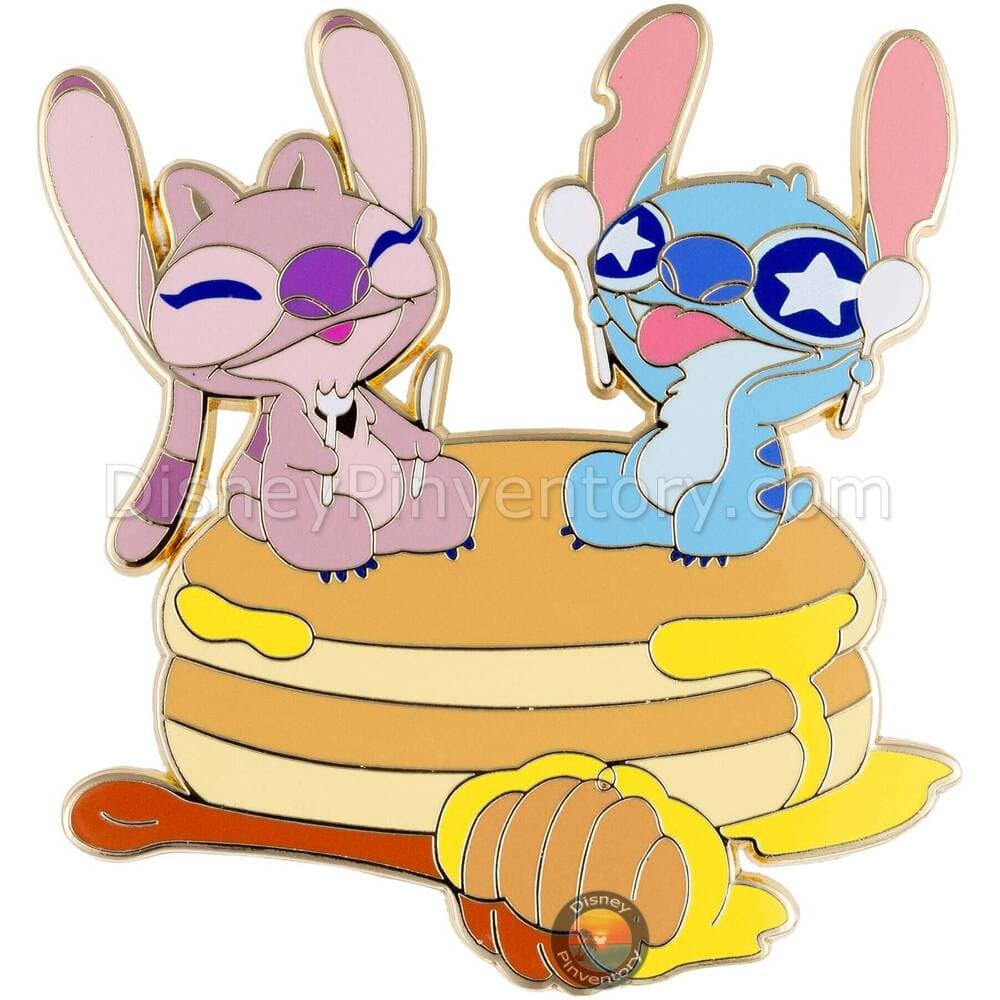 Disney Lilo and Stitch Angel Stitch Pancakes Jumbo Pin - PALM Exclusive - Pin 48862