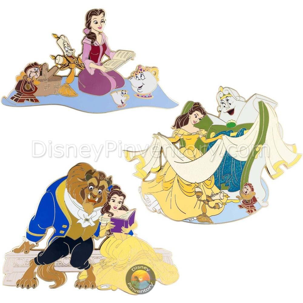 Disney Beauty and the Beast Ultra Jumbo Combo Pin Set - PALM Exclusive - Pin 48876