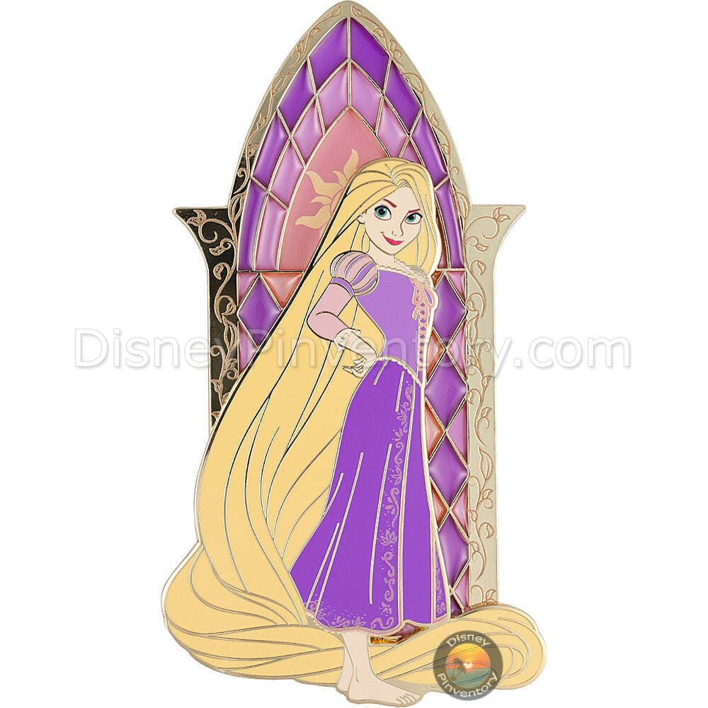 Disney Princess Stained Glass Windows Rapunzel Jumbo Pin - PALM Exclusive - Pin 48887