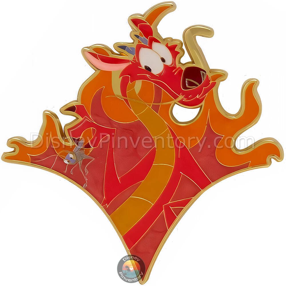 Loungefly Disney Mulan Characters Flower Puzzle Blind Box Pin Set - Mushu & Cri-Kee - BoxLunch Exclusive - Pin 48892