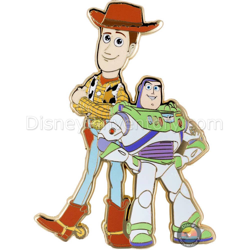 Pixar Toy Story Sheriff Woody and Buzz Lightyear Jumbo Pin - PALM Exclusive - Pin 48983