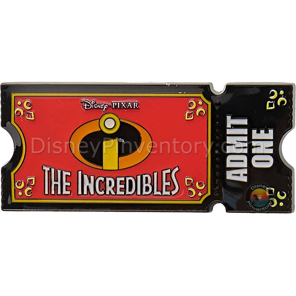 Loungefly Disney Pixar Movie Ticket Blind Box Pin Set - the Incredibles - Pin 49071