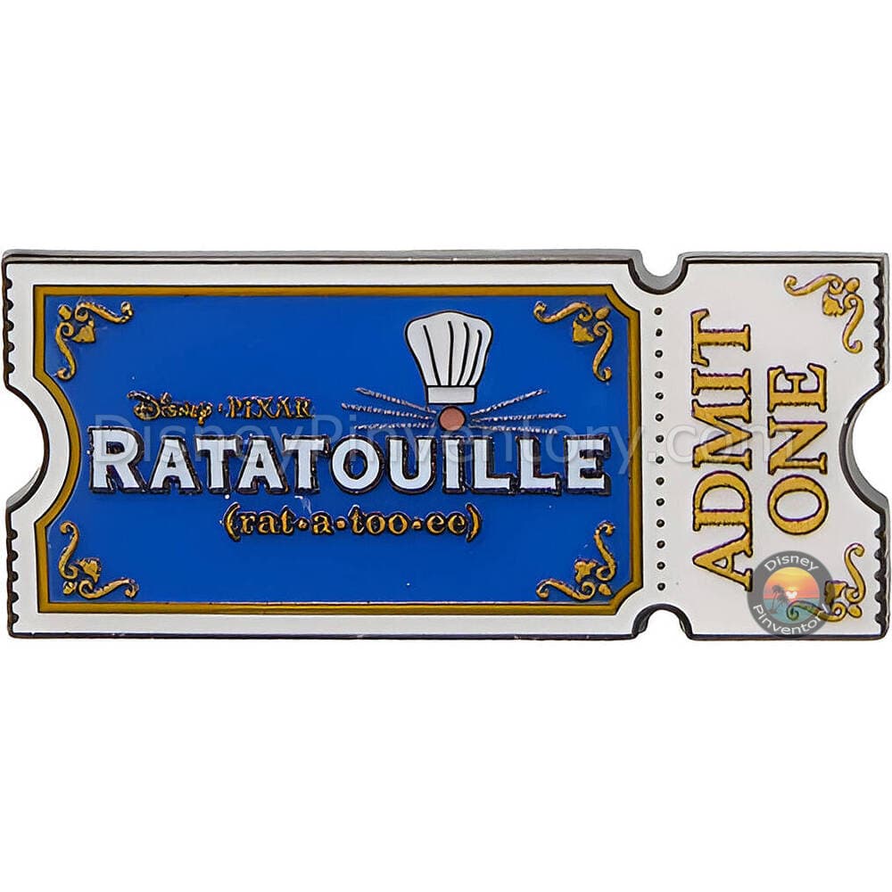 Loungefly Disney Pixar Movie Ticket Blind Box Pin Set - Ratatouille - Pin 49072