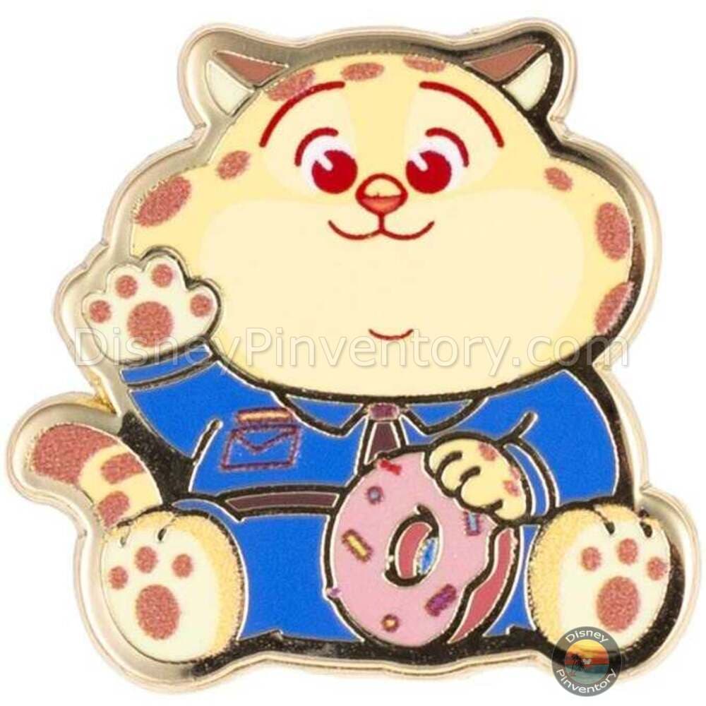 Disney Zootopia Clawhauser Waving Cuties Micro Pin - PALM Exclusive - Pin 49088
