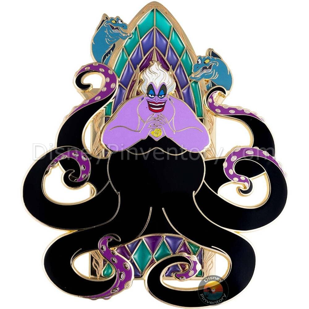 Disney Villains Stained Glass Windows The Little Mermaid Ursula Jumbo Pin - PALM Exclusive - Pin 49119